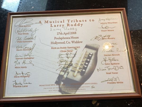 Signed A Musical Tribute to Larry Roddy poster - limited edition - Main image