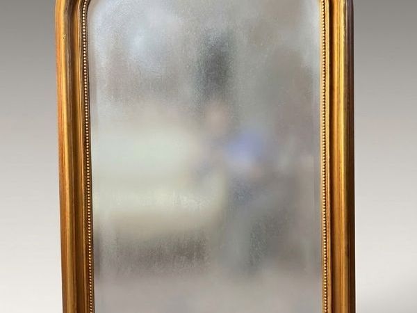French Style Arched Giltwood Mirror - Main image