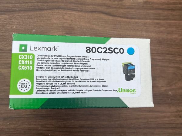 Lexmark 80C2SC0 Cyan Toner - Main image