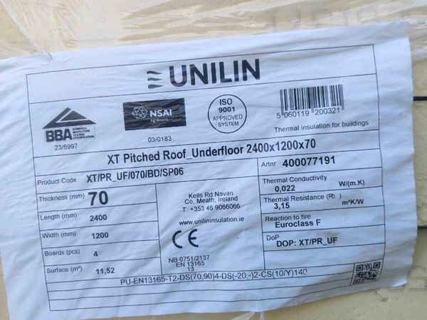70mm PIR underfloor insulation 8x4 - Main image
