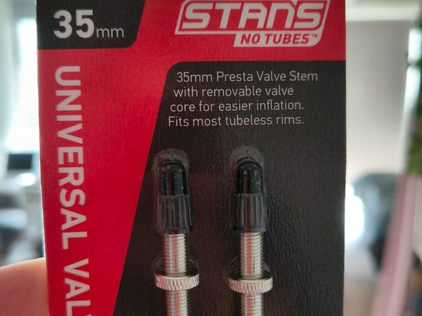 Stan’s Universal 35mm Tubeless Presta Valve (pair) - Main image