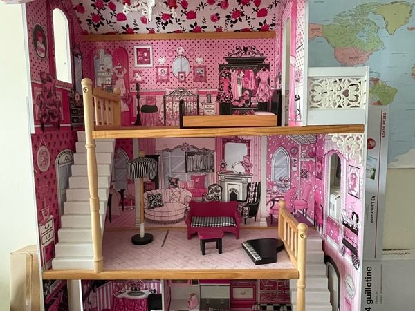 KidKraft wooden 3 storey dolls house - Main image
