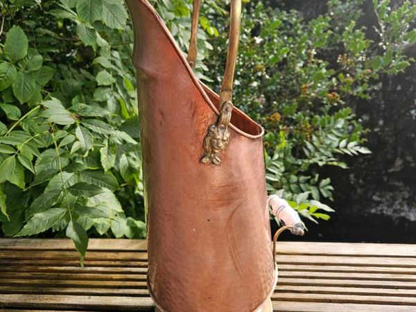 Antique Copper & Brass Coal Scuttle - Delivered - Main image