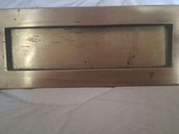 Vintage reclaimed Brass Letterbox - Main image