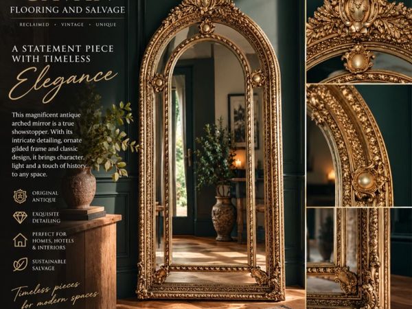 🪞 ANTIQUE ORNATE GILDED MIRROR TIMELESS ELEGANCE - Main image