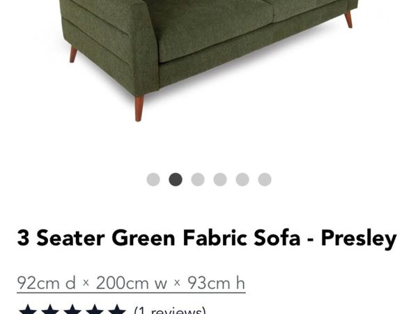EZ Living „Presley“ Sofa , 3 seater, like new - Main image