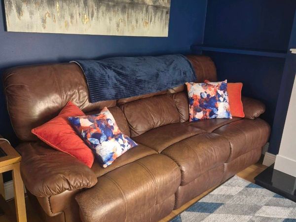Leather Recliner Sofa - Main image