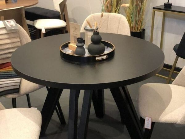Marco Modern Extendable Round Dining Table 100-140 - Main image
