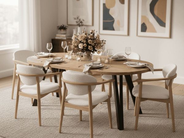 Marco Modern Extendable Round Dining Table 100-140 - Main image