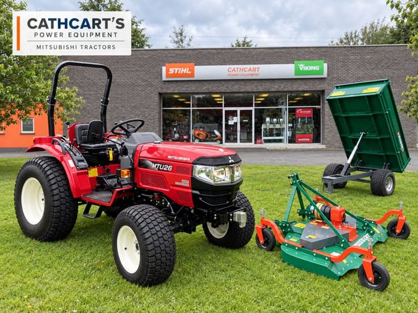 Mitsubishi MTU26 compact tractor package - Main image