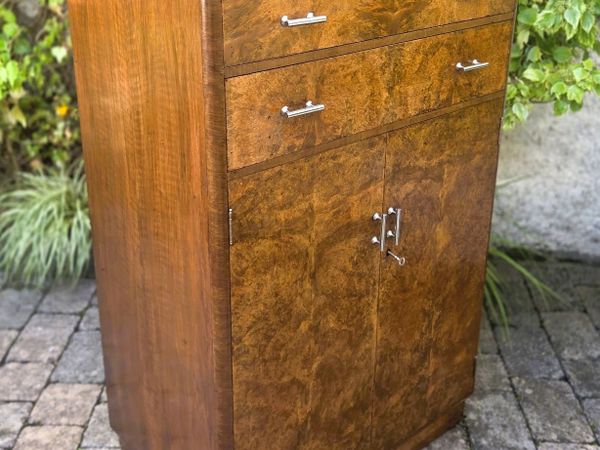 Heals Art Deco Walnut Cabinet- Circa 1930 - Main image