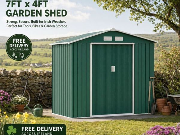 Metal Garden Storage Shed | Galvanised Steel | 213 - Main image