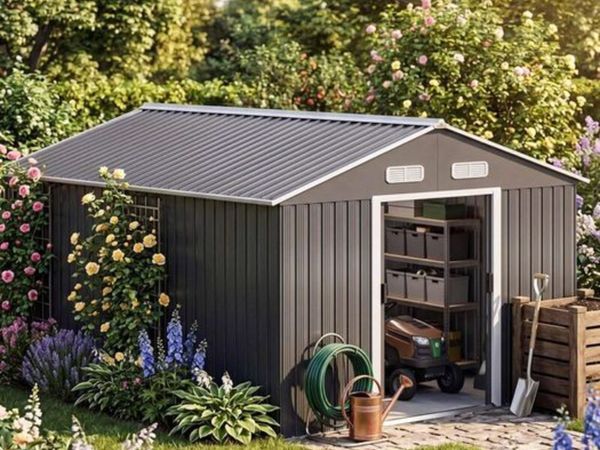 XL Metal Tool Shed 8 m² (14.7 m³)(6.7 × 10 ft) - Main image