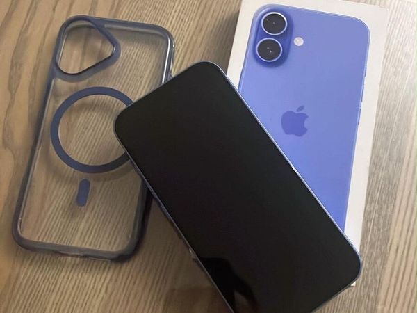IPhone 16 blue mint condition 128GB unlocked - Main image