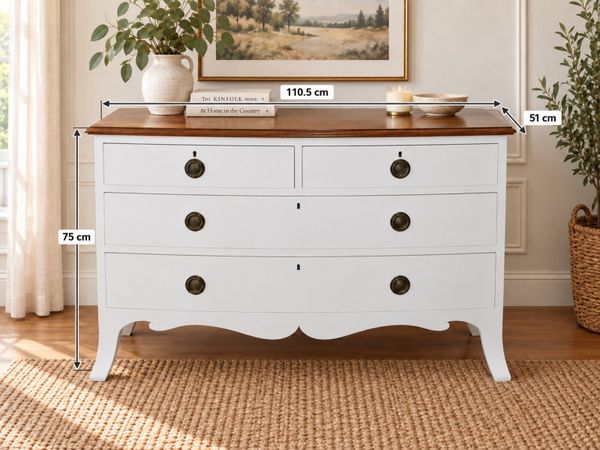 Elegant French-Style 3-Drawer Chest – Solid Wood - Main image