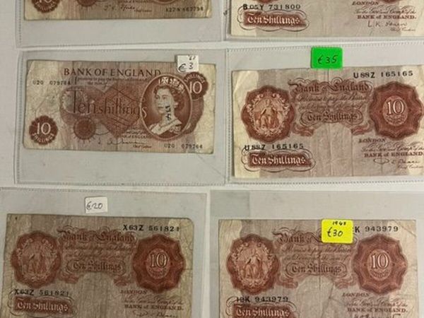 Bank of England Ten Shillings Notes - Red - Main image