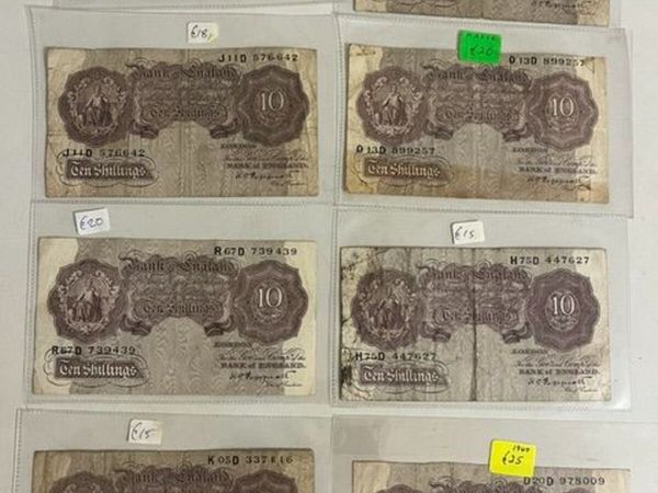 Bank of England Ten Shillings Notes - Mauve - Main image