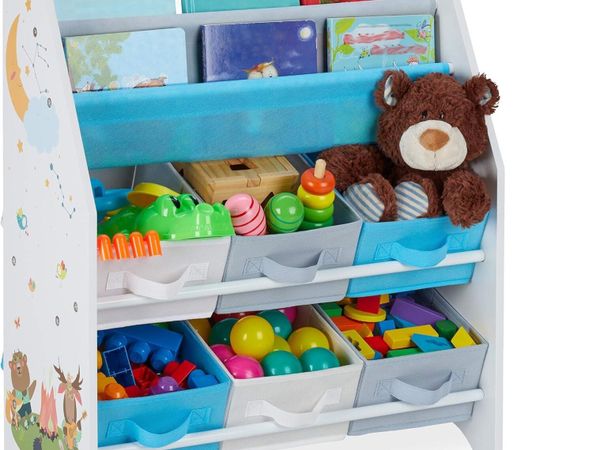 Children's Shelf Animals Motif 4 Boxes - Main image