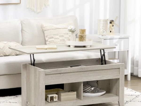 Lift Top Coffee Table w/ Hidden Storage Compartmen - Main image