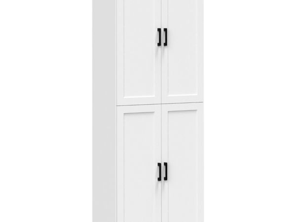 Kitchen Cupboard, 4-Door Storage Cabinet Organizer - Main image