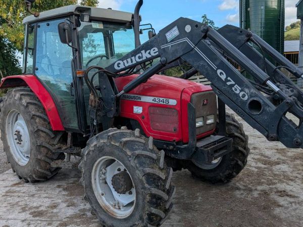 2003 Massey Ferguson 4345 with quickie loader. - Main image