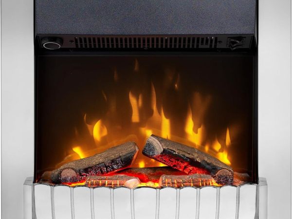 Clement Optiflame 2KW Inset Electric Fire Chrome - Main image