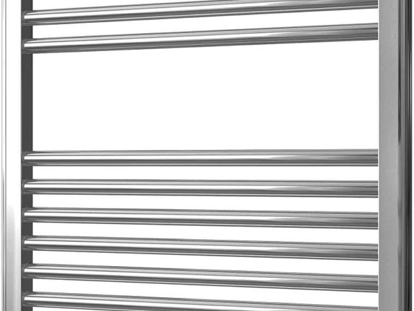 Chrome Heated Towel Rail 600MM - Main image