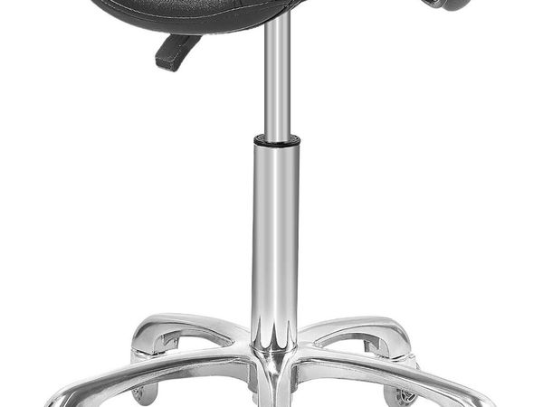 Ergonomic Saddle Stool Chair with Wheels - Main image