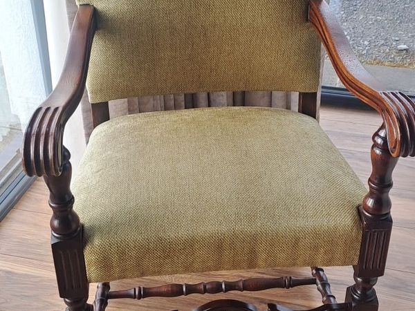 Vintage upholstered armchairs - Main image