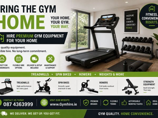Hire Gym Equipment 4 Home- www.gymhire.ie - Main image