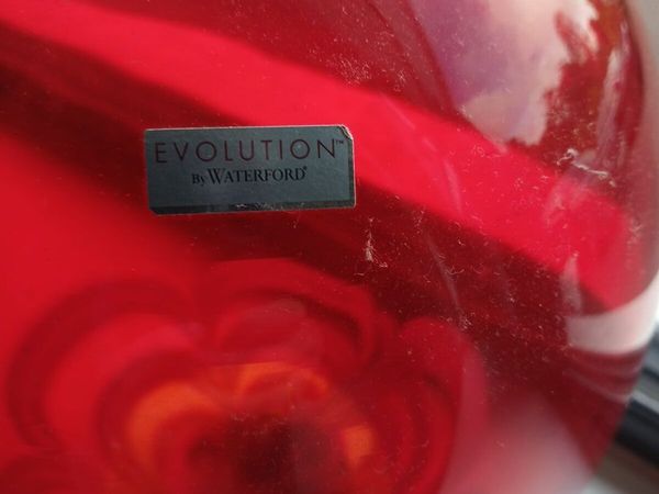 Evolution by Waterford Red & Amber Ginger Vase – 1 - Main image