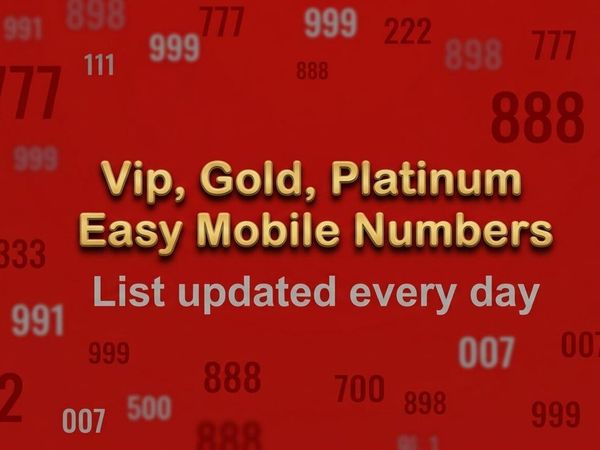 Vip, Gold, Platinum, Easy Numbers 777  888 444 333 - Main image