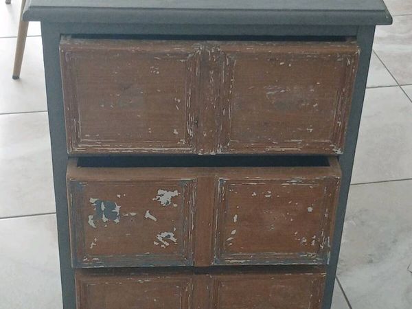 Small pitch pine drawer unit - Main image
