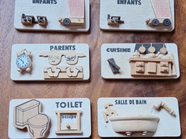 1980s vintage French door markers - Main image