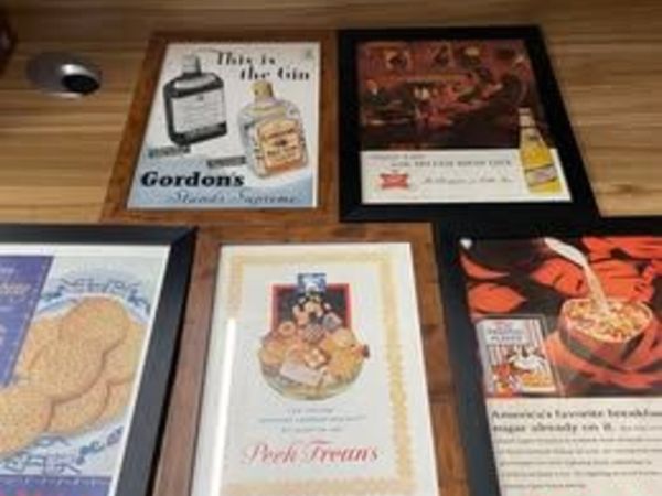 Original Framed Vintage Adverts from 1930s – 1970s - Main image