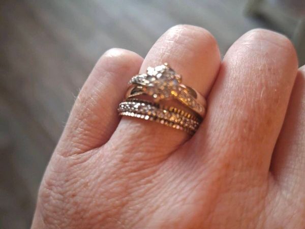 9ct gold vintage eternity ring - Main image