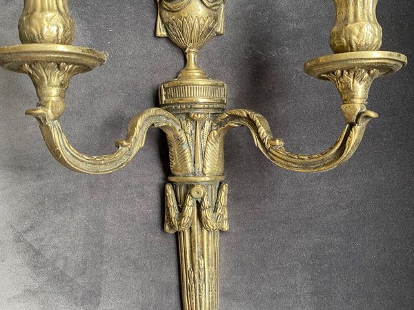 Antique Wall Sconces (already wired!) - Main image