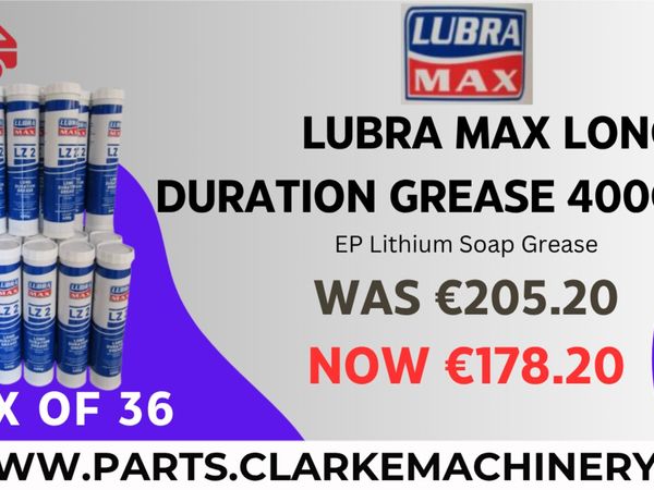 Lubra Max LZ2 Long Duration Grease Box of 36! - Main image