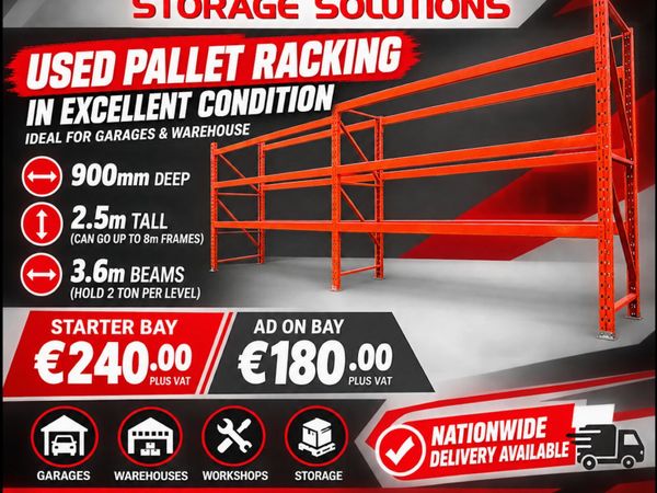 Used pallet racking in immaculate condition - Main image