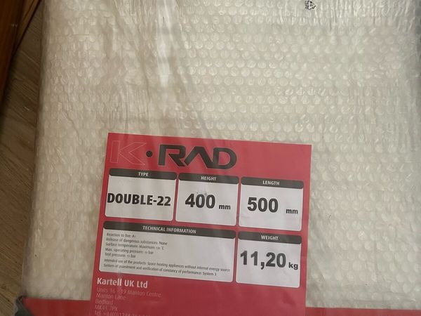KRad 400 x 500mm double radiator - Main image