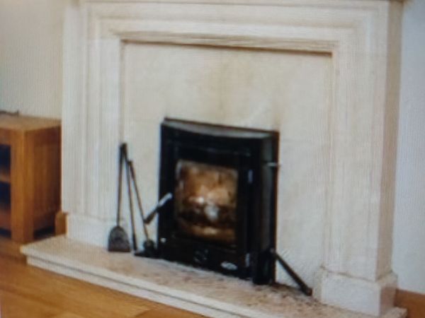 Marble Fireplace and Wood Burnig Stove - Main image