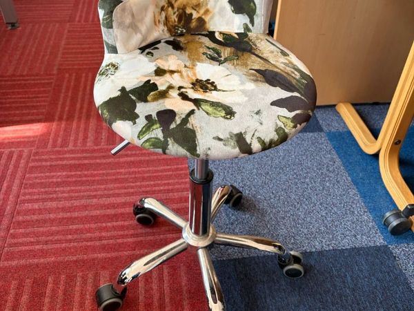 Floral stool - £35 + VAT - COLLECTION ONLY - Main image