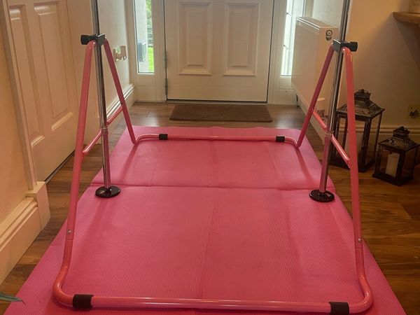 Pink Gymnastics Bar with Mat - Main image