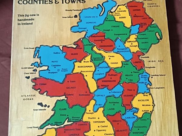 Wooden Jigsaw Map of Ireland - Main image