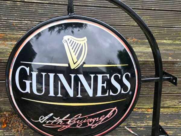 Authentic Guinness Double-Sided Pub Sign / Lightbo - Main image