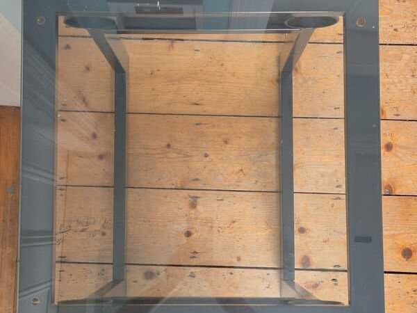Glass and metal side tables - Main image