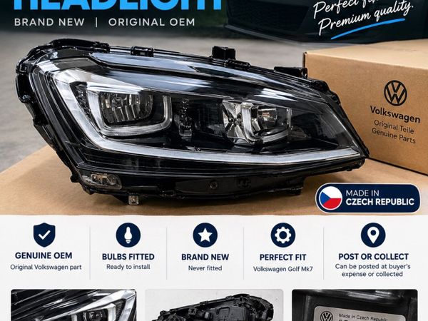 VW Golf Mk7 headlight (passenger side) - Main image