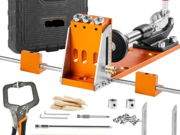 Pocket Hole Jig Kit, 34 Pcs Pocket Hole Jig System - Main image