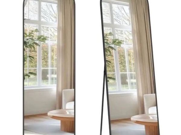 Mirror -  Free Stand or Wall Mounted (Black) - Main image