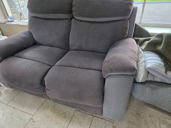 Grey 2 seater recliner - Main image